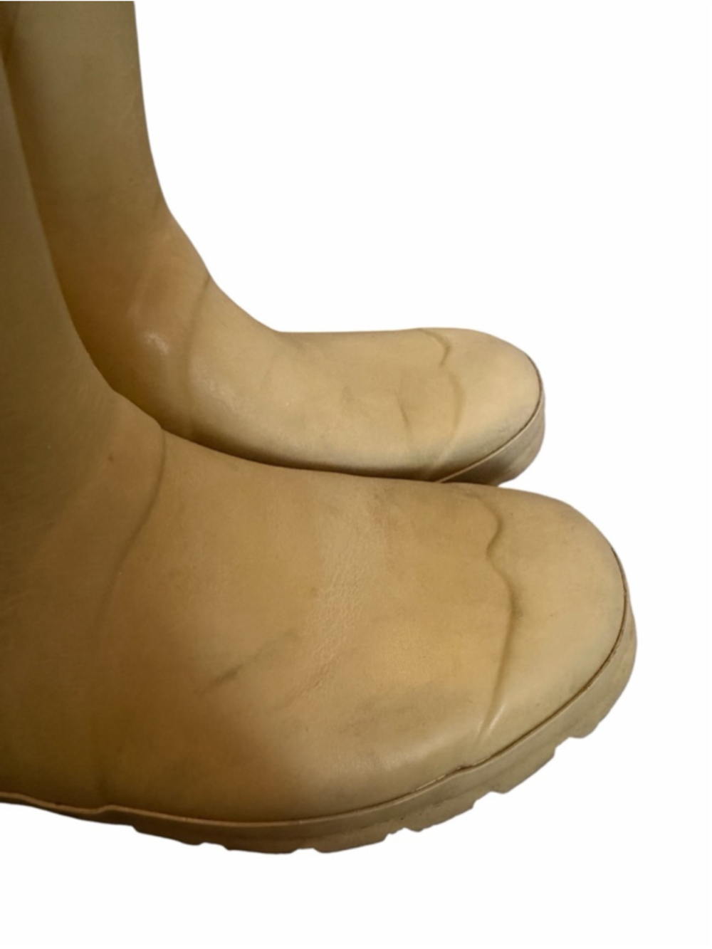 Hunter Original Gloss Tall Rain Boots Cream Beige Wellies UK5 US6M/7M EU38 - Picture 6 of 16